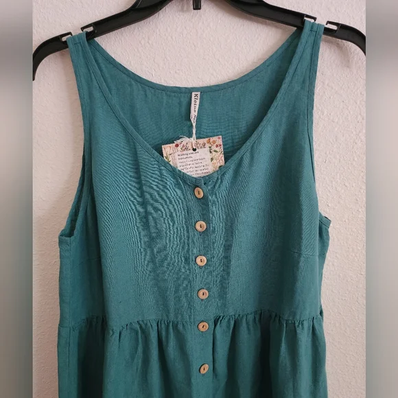 Kleine Schobbejak Maxi Dress in Teal - Picture 2 of 5